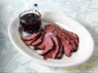 Duck Breasts with Citrus Port Cherry Sauce - Food Network image
