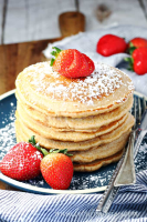 Whole Wheat Blender Pancakes — Let's Dish Recipes image