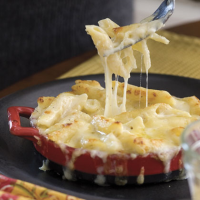 Three-Cheese Pasta Bake Recipe | MyRecipes image
