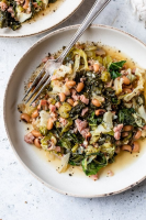 Black-Eyed Peas with Leftover Ham, Collard Greens and ... image