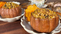 Stuffed Pumpkin with Spiced Fruit and Nut Rice | Rachael ... image