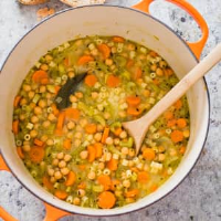 Vegan Chickpea Noodle Soup | America's Test Kitchen image