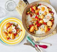 One-pan egg & veg brunch recipe - BBC Good Food image