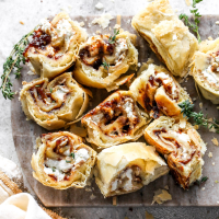 Fig & Goat Cheese Puff Pastry Roll Recipe - EatingWell image