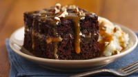 Chocolate Turtle Cake Recipe - BettyCrocker.com image