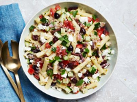 Greek Pasta Salad with Feta and Olives Recipe | Food ... image