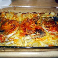 Scalloped Potatoes and Pork Chops Recipe | Allrecipes image
