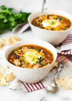Chicken Enchilada Soup (Slow Cooker and Instant Pot) image