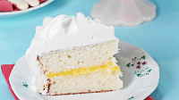 White Layer Cake with Lemon Curd Filling Recipe | Martha ... image