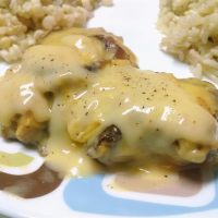Baked Chicken-Fried Steak with Mushroom Gravy Recipe ... image