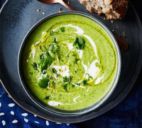 Leek, pea & watercress soup recipe | BBC Good Food image
