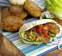 Falafel burgers recipe | BBC Good Food image