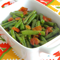 COOKING GREEN BEANS WITH BACON RECIPES