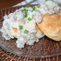 Italian Sausage Gravy and Biscuits | Allrecipes image