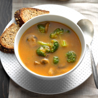 Mushroom & Broccoli Soup Recipe: How to Make It image