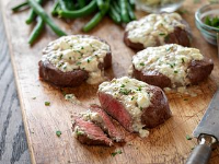 Beef Tenderloin Steaks with Blue Cheese Topping image