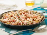 Penne with Shrimp and Herbed Cream Sauce Recipe | Giada D… image