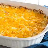 Cheesy Hashbrown Potato Casserole Recipe - Food Fanatic image