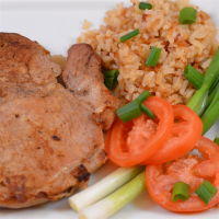PORK CHOPS AND RICE CASSEROLE WITH TOMATOES RECIPES