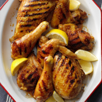 Grilled Lemon Chicken Recipe: How to Make It - Taste of Home image
