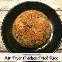 Air Fryer Chicken Fried Rice Recipe - From Val's Kitchen image