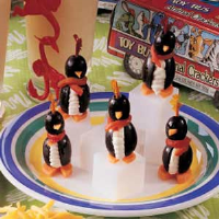 Perky Olive Penguins Recipe: How to Make It - Taste of Home image