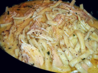 Crockpot Chicken and Noodles - Just A Pinch Recipes image