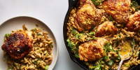 One-Skillet Chicken With Buttery Orzo - Epicurious image