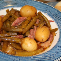 HAM POTATOES AND GREEN BEANS ON THE STOVE RECIPES