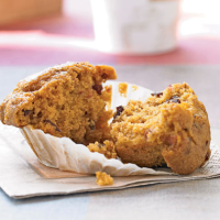 Pumpkin-Cranberry Muffins Recipe | MyRecipes image