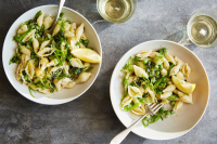 Crème Fraîche Pasta With Peas and Scallions Recipe - NYT ... image