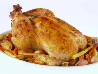 Garlic-Roasted Chicken and Root Vegetables Recipe | Giada ... image