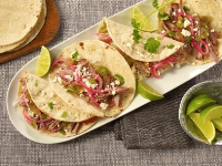 Verde Pork Street Tacos Recipe | Food Network image