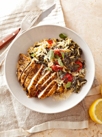 Greek Oregano Chicken with Spinach, Orzo, and Grape ... image