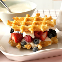 Overnight Yeast Waffles Recipe: How to Make It - Taste of Home image