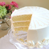 Vanilla Buttermilk Cake Recipe - My Cake School image