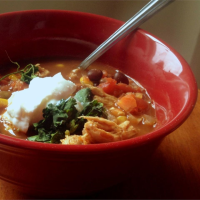 Healthier Slow Cooker Chicken Taco Soup Recipe | Allrecipes image