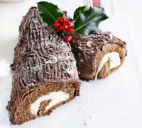 Chocolate yule log recipe - BBC Good Food image