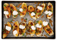 Bacon Cheddar Potato Skins Recipe: How to Make It image
