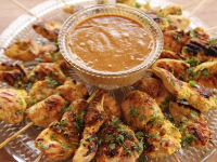 Chicken Satay with Peanut Sauce Recipe | Ree Drummond ... image