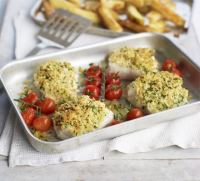 Oven-baked fish & chips recipe | BBC Good Food image