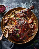 Moroccan-spiced lamb shoulder with onions and free… image