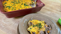 Spicy Shepherd's Pie with Sweet Potatoes and Cheddar on ... image