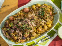 Braised Pork Butt with Cabbage, Sausage and Mustar… image