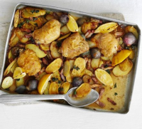 Lemon & oregano chicken traybake recipe | BBC Good F… image