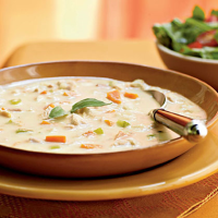 Turkey and Potato Soup with Canadian Bacon Recipe image
