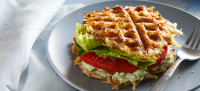 Potato Waffle Sandwiches with Herbed Tofu Cream - Forks ... image