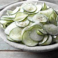 Sour Cream Cucumbers Recipe: How to Make It - Taste of Home image