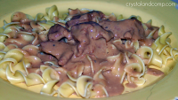 Beef Tips and Noodles - CrystalandComp.com image