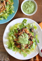Crock Pot Chicken and Black Bean Taco Salad - Skinnytaste image